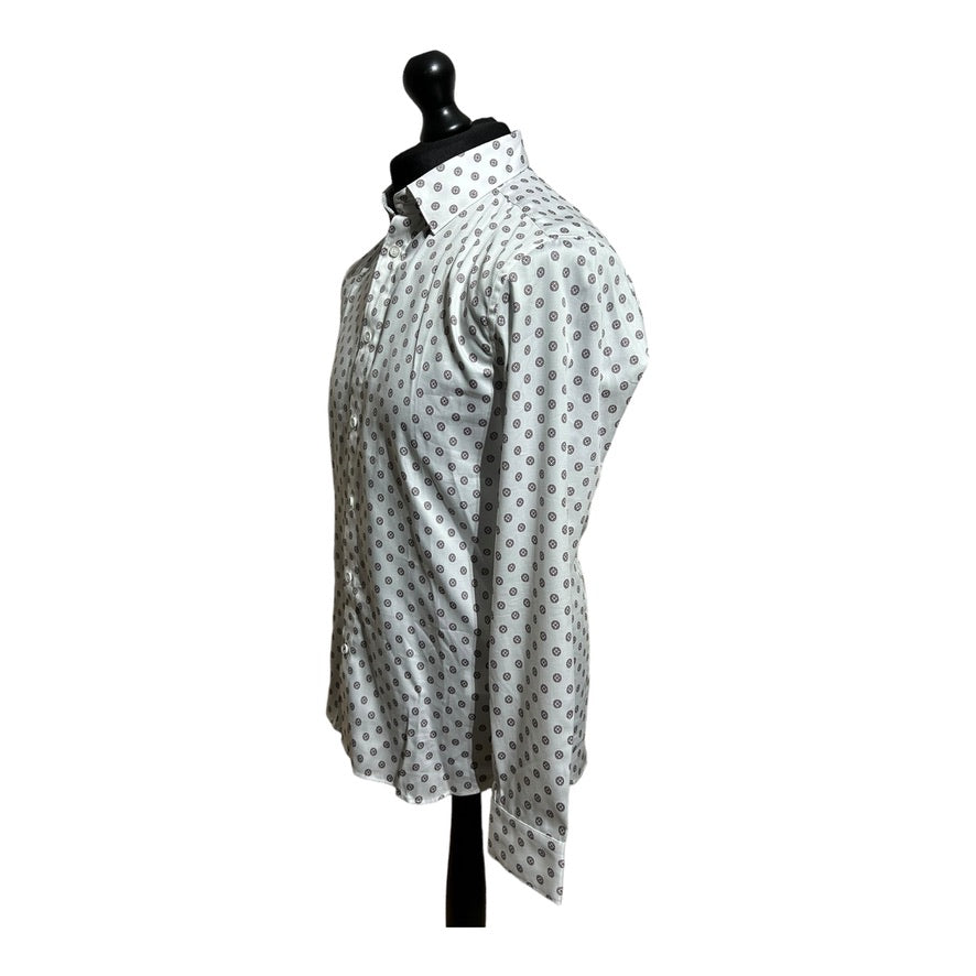 Ted Baker Circle Geo Print Long Sleeve Shirt - Recurring.Life