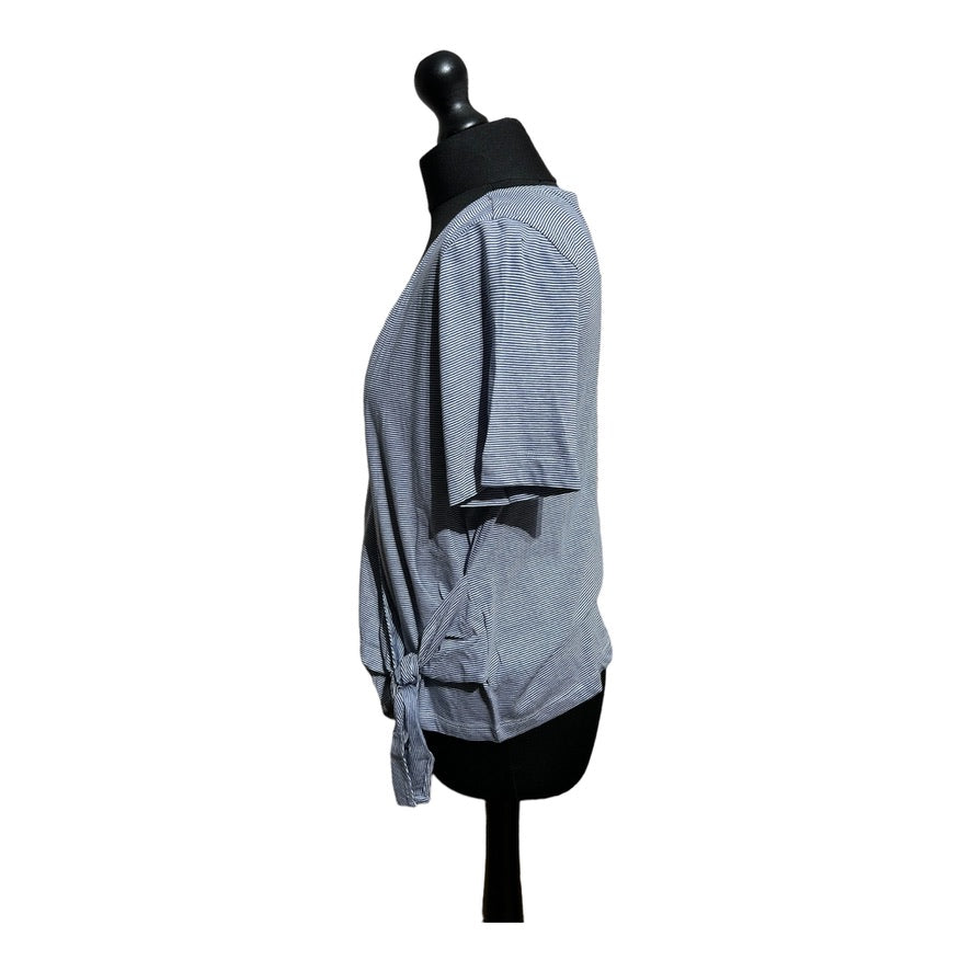 Whistles Stripe Wrap Tie Cardigan - Recurring.Life