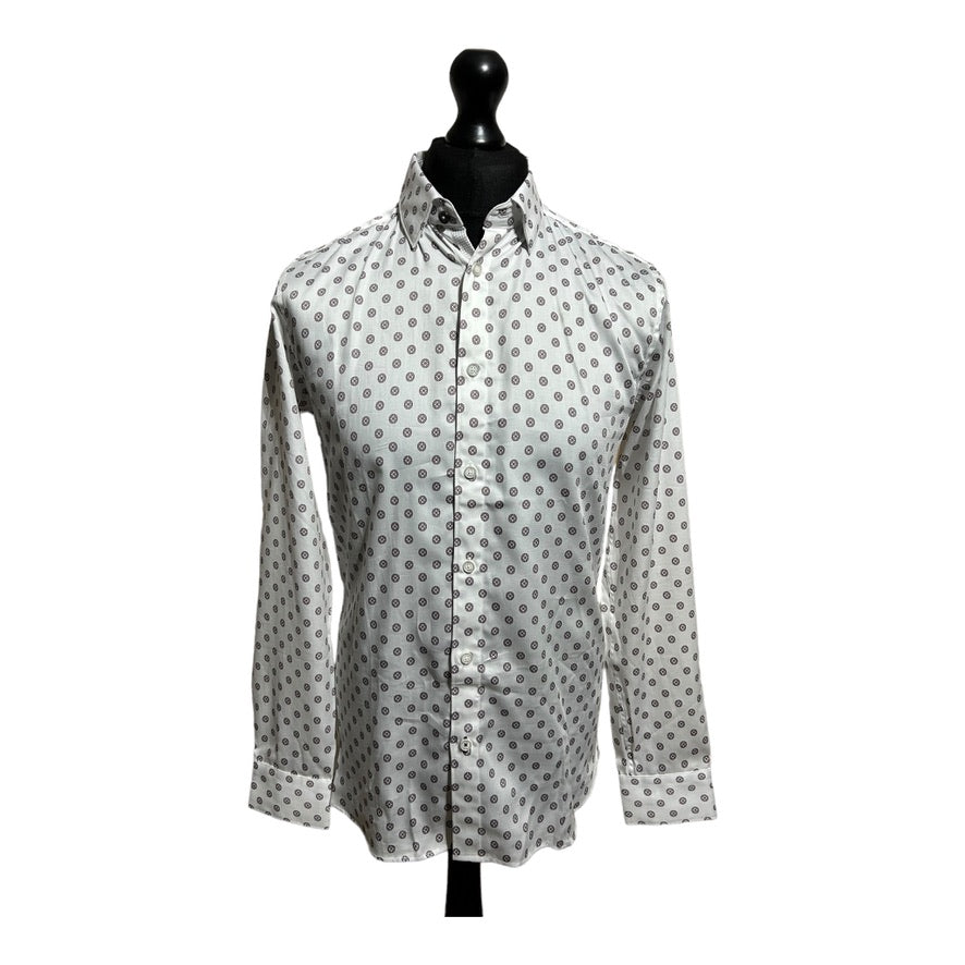 Ted Baker Circle Geo Print Long Sleeve Shirt - Recurring.Life