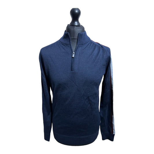 Remus Uomo Slim Fit Quater Zip Jumper - Recurring.Life