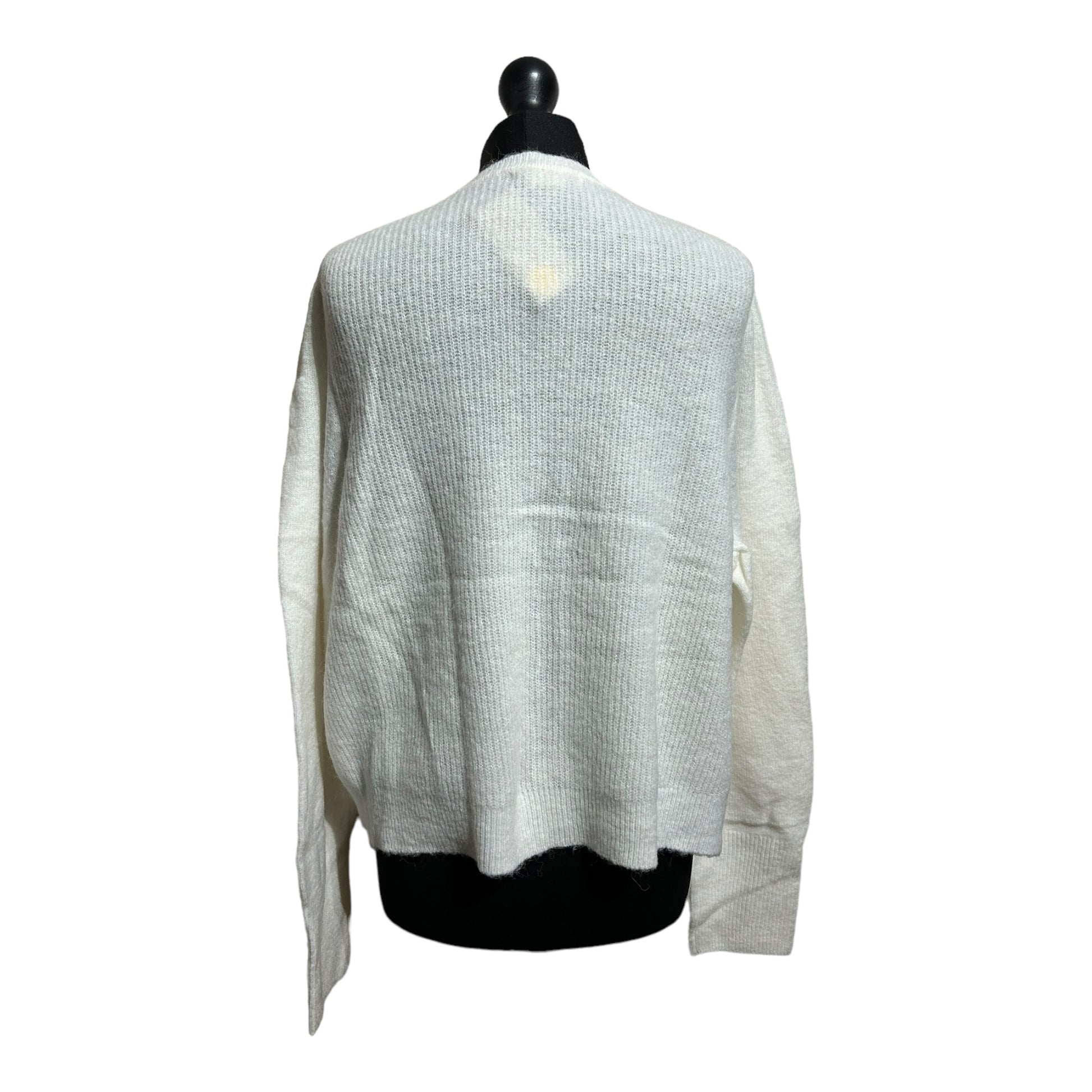 Boden Ivory Jewel Button Wool Blend Cardigan - Recurring.Life