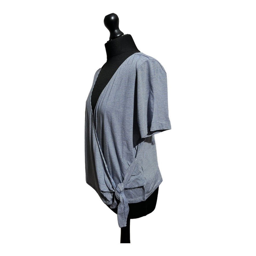 Whistles Stripe Wrap Tie Cardigan - Recurring.Life