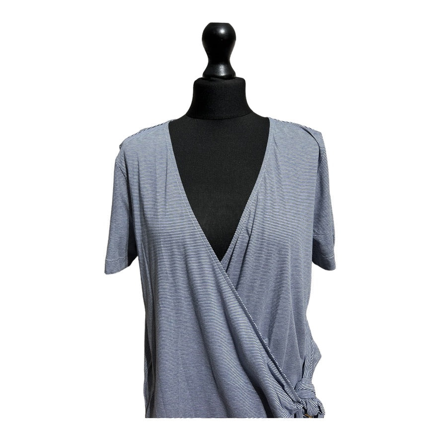 Whistles Stripe Wrap Tie Cardigan - Recurring.Life