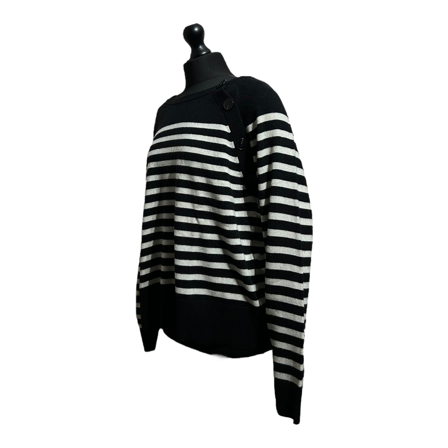 No.Eleven Striped Button Detail Jumper - Recurring.Life