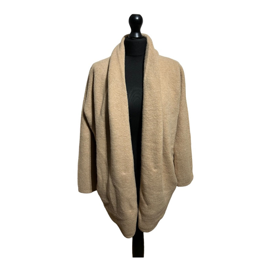 Vince Drape Thick Wool-Alpaca-Blend Open Cardigan - Recurring.Life