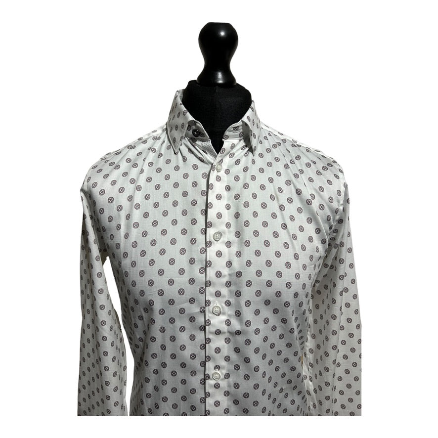 Ted Baker Circle Geo Print Long Sleeve Shirt - Recurring.Life
