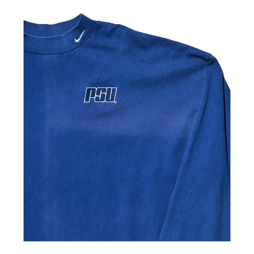 Nike Vintage Penn State University Moc Neck Long Sleeve T-shirt - Recurring.Life