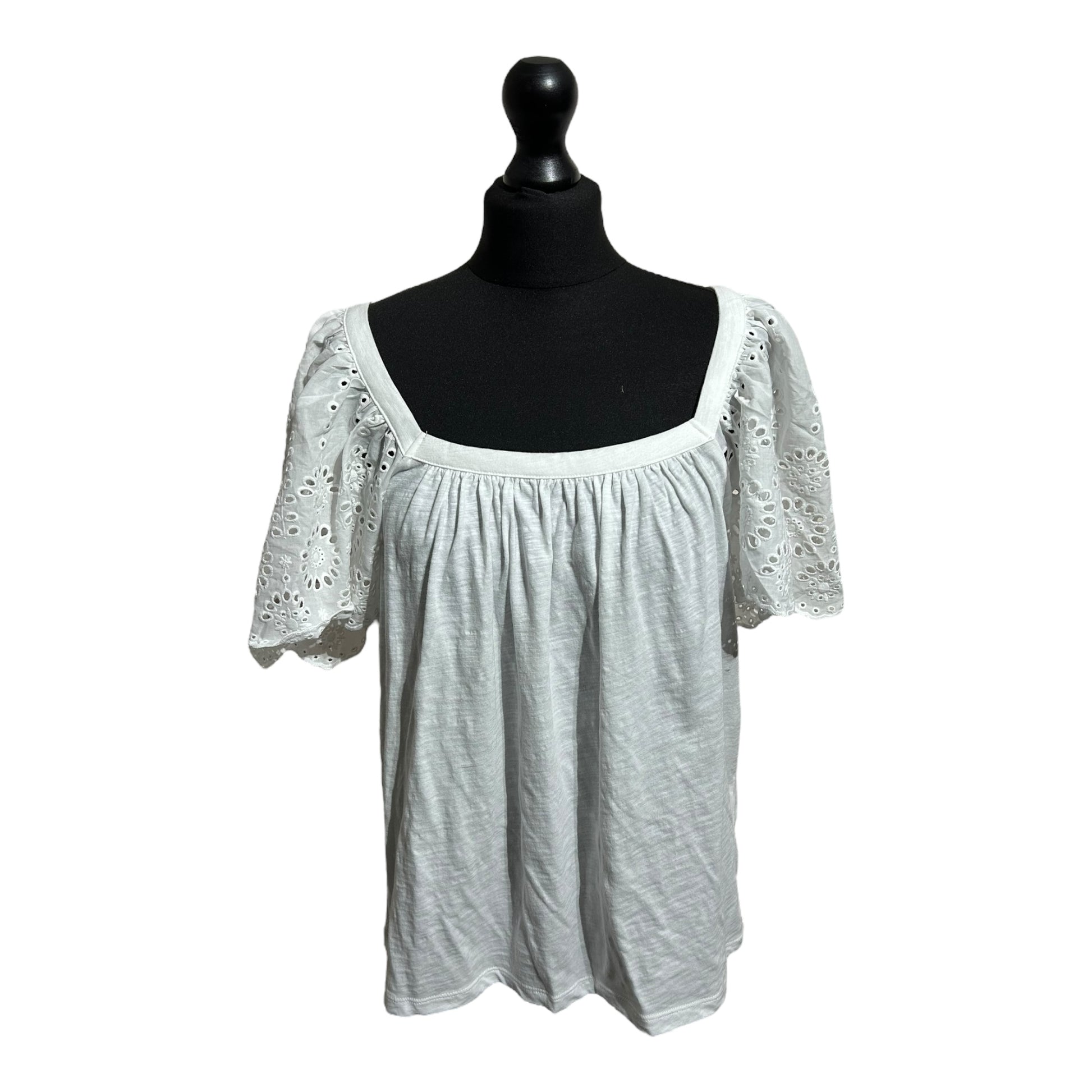 Boden Square Neck Woven Mix Top - Recurring.Life