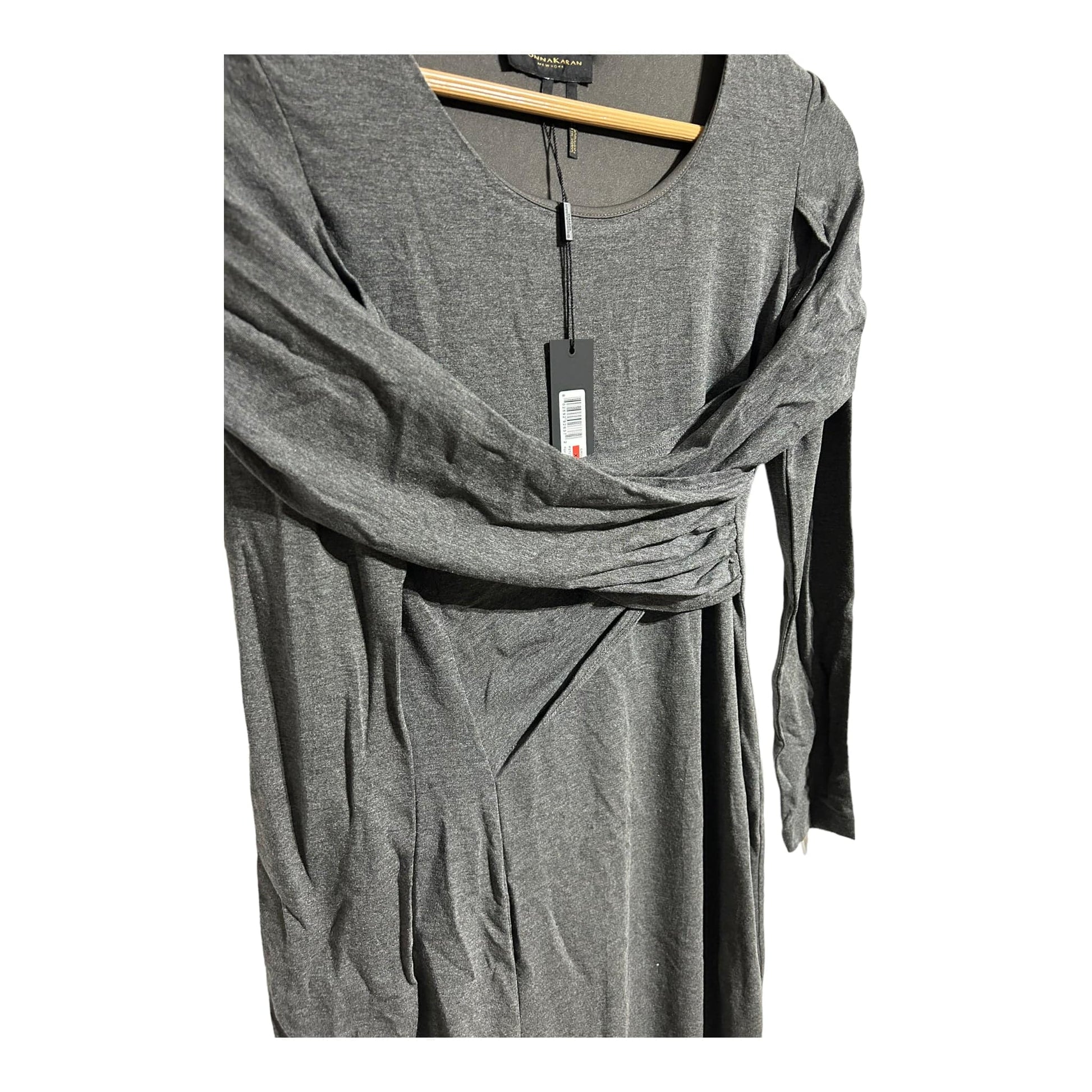 DKNY Long Sleeve Wrap Front Dress - Recurring.Life