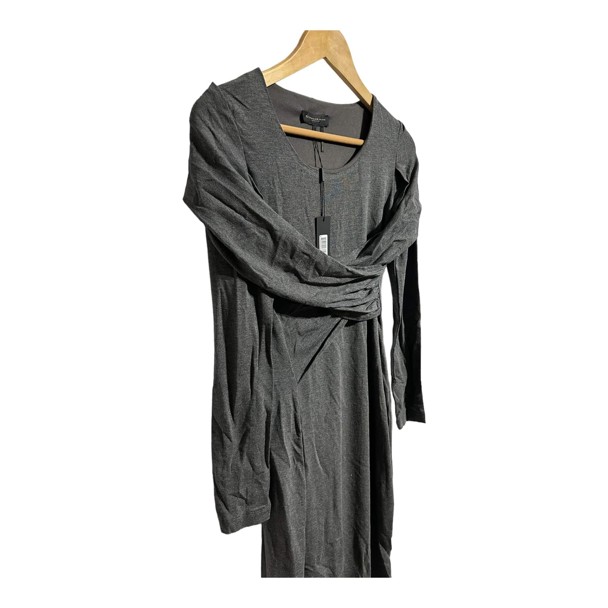 DKNY Long Sleeve Wrap Front Dress - Recurring.Life
