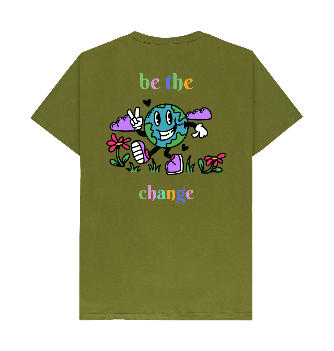 Recurring.Life Be The Change Tee - Moss Green - Recurring.Life