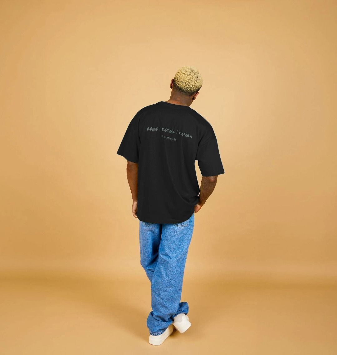 Recurring.Life Be Bold Oversized Short Sleeve T-Shirt - Black - Recurring.Life