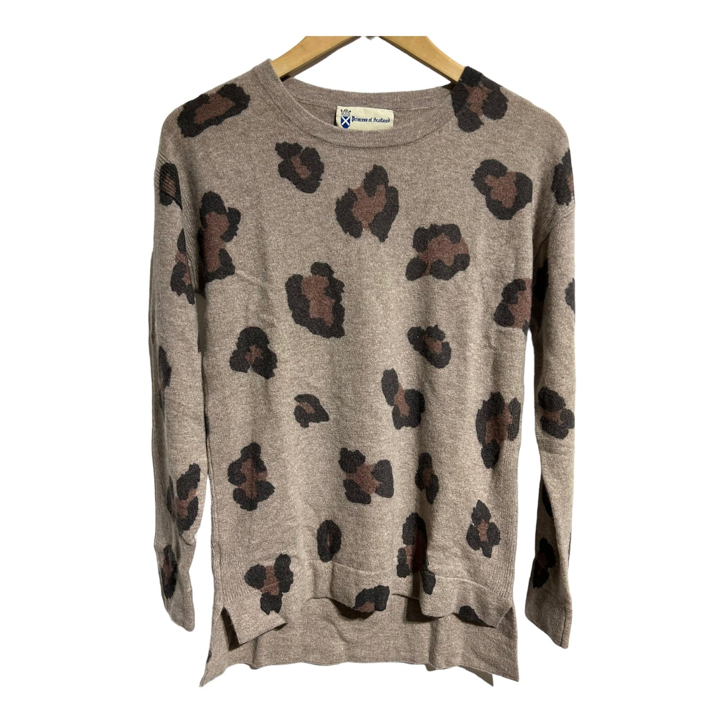 Princess of Scotland Leopard Crew Neck Jumper - Recurring.Life