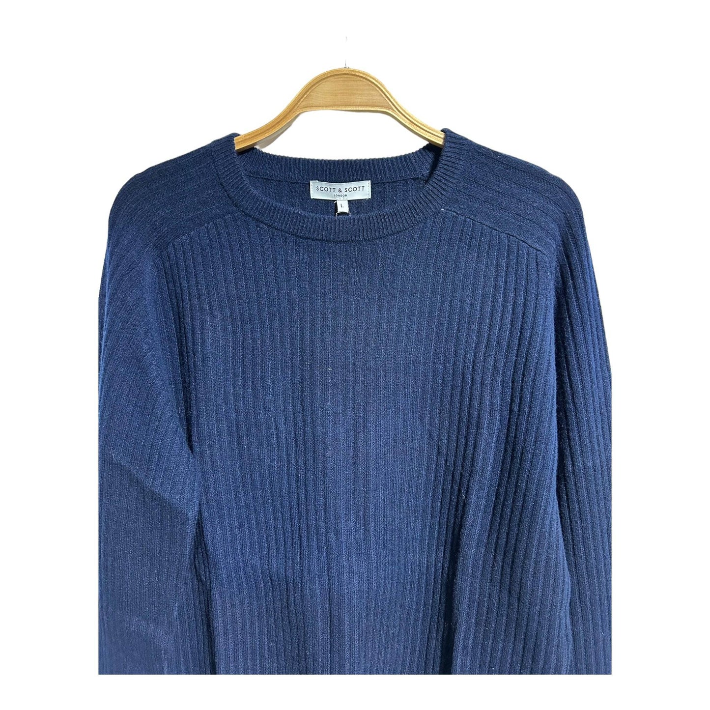 Scott & Scott London Ribbed Neck Crew Jumper - Recurring.Life
