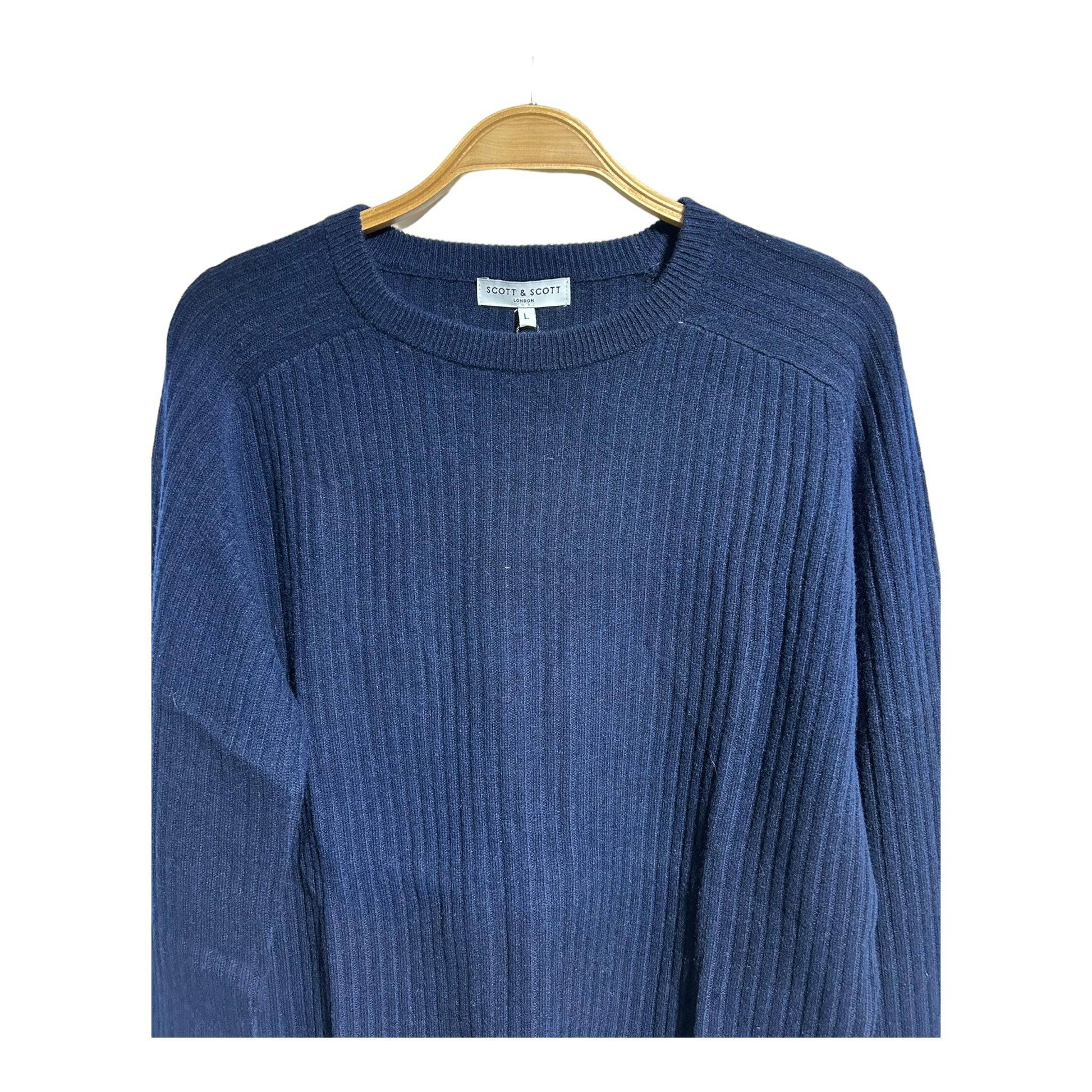 Scott & Scott London Ribbed Neck Crew Jumper - Recurring.Life