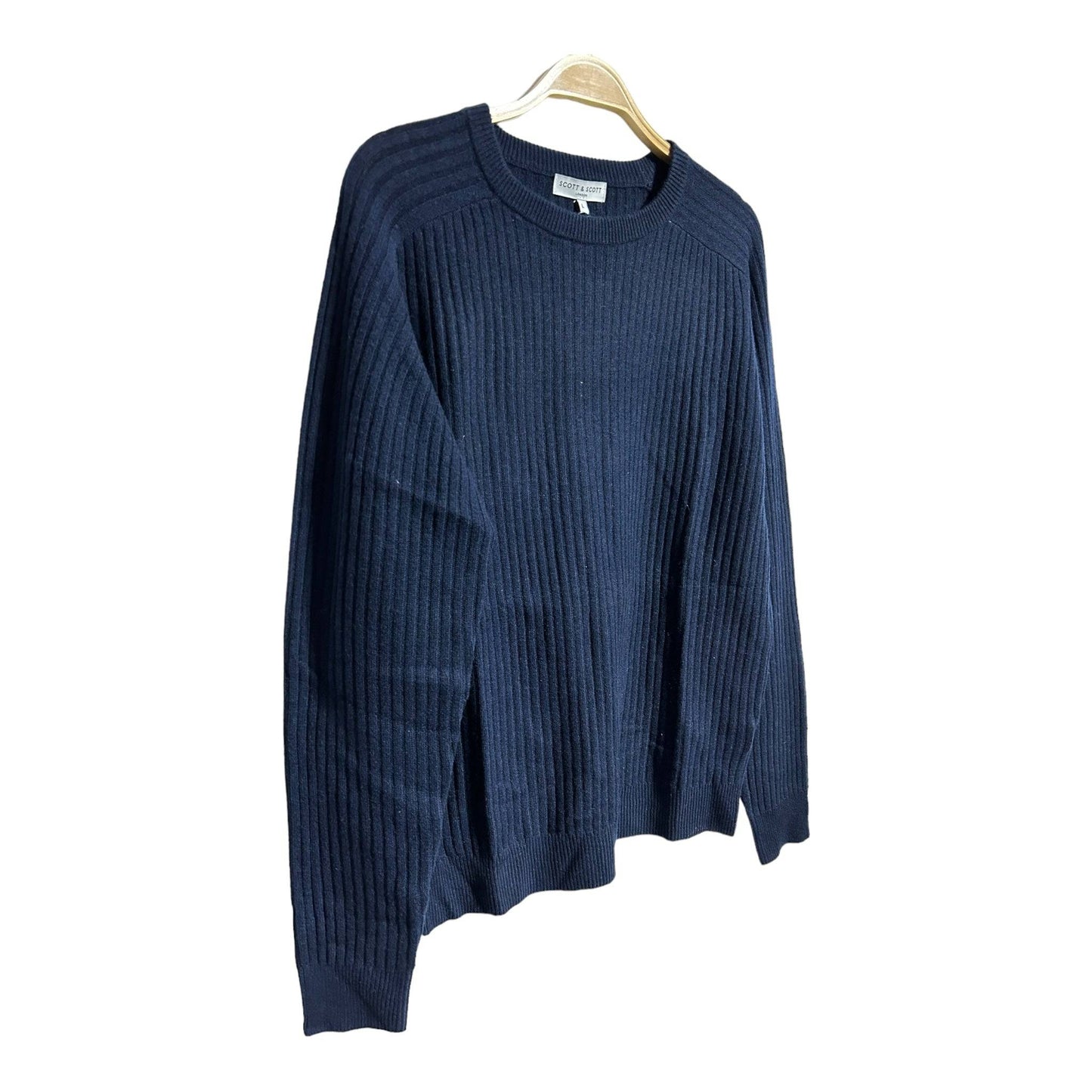 Scott & Scott London Ribbed Neck Crew Jumper - Recurring.Life