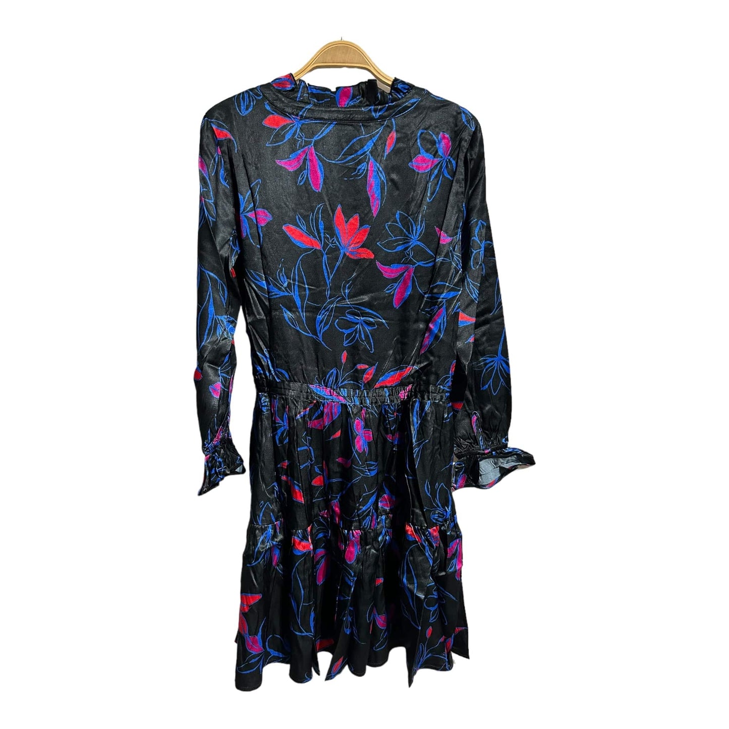 Sosandar Floral Print Drawstring Waist Tunic Dress - Recurring.Life