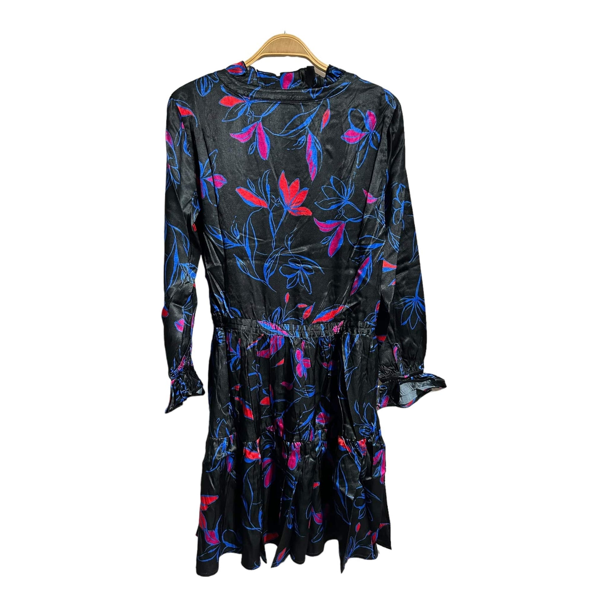 Sosandar Floral Print Drawstring Waist Tunic Dress - Recurring.Life