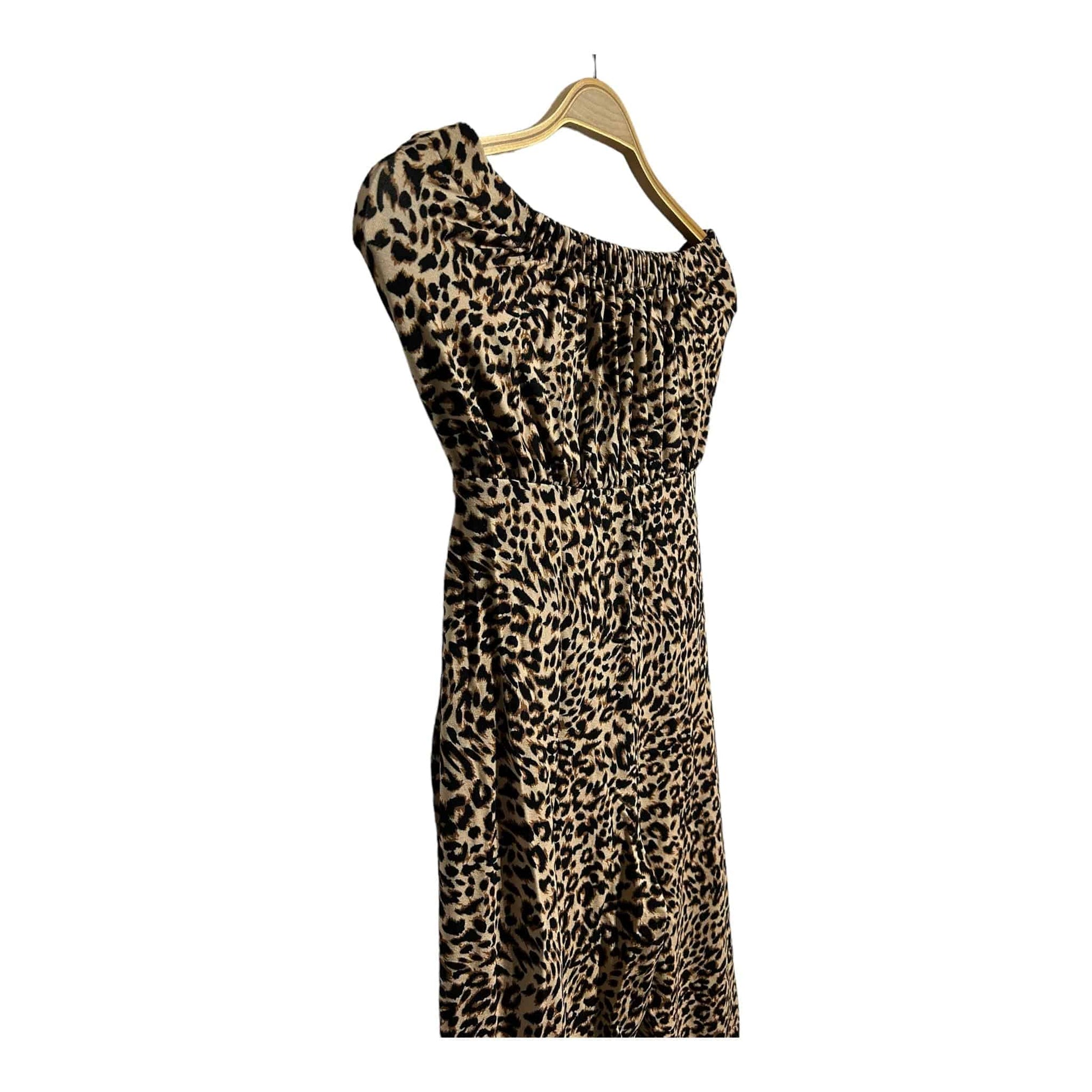 Sosandar Leopard Print Bandeau Jersey Jumpsuit - Recurring.Life