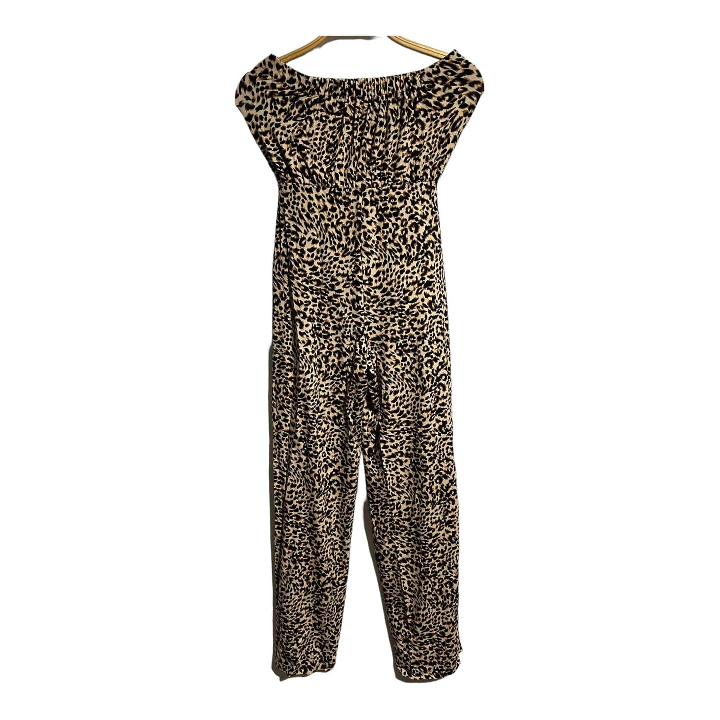 Sosandar Leopard Print Bandeau Jersey Jumpsuit - Recurring.Life